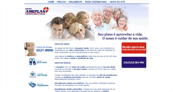 Desktop Screenshot of ameplansaudeonline.com.br
